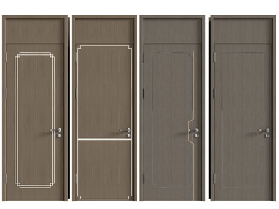 新中式单扇平开门