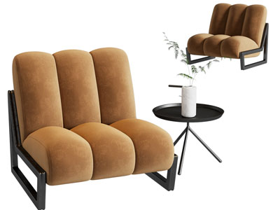 现代单人沙发3d模型 现代单人沙发