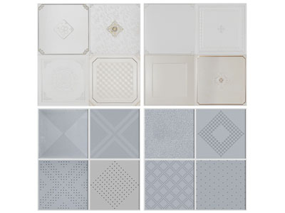 现代拼接带纹理的吊顶