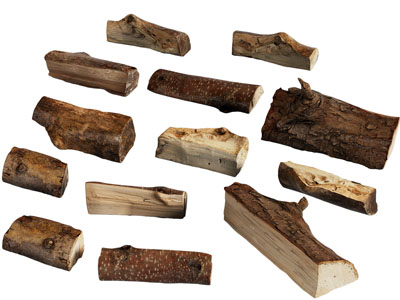 现代木头段、木材