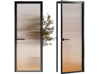 现代长虹玻璃平开门