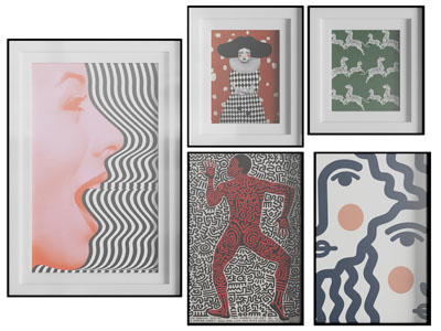 现代抽象人物装饰挂画