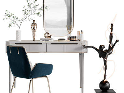 现代轻奢化妆、梳妆台