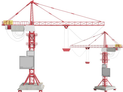 现代起重机、塔吊