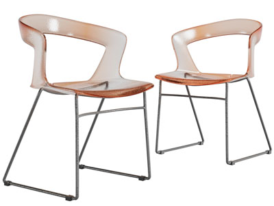 现代透明休闲椅子