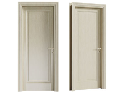 现代实木单扇平开门