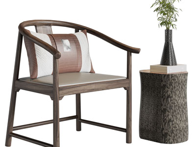 新中式实木圈椅、扶手椅子