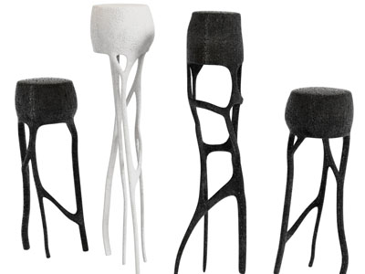 侘寂风水母造的落地灯