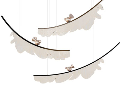 新中式装饰小鸟的吊灯