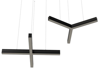 现代十字形吊灯