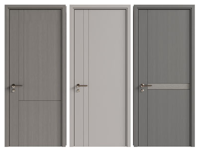 现代单扇平开门