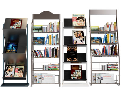 现代书籍杂志收纳展示架
