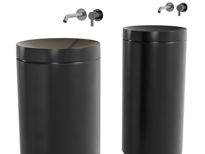 现代黑色洗手台