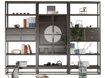 新中式实木装饰柜