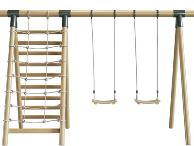 现代户外秋千椅、爬床