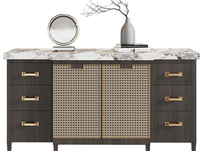 新中式玄关柜、边柜