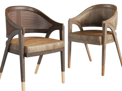 现代实木休闲椅子