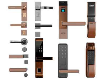 现代门拉手密码锁