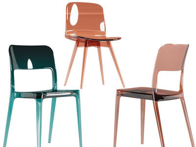 现代彩色亚克力休闲椅子、餐椅