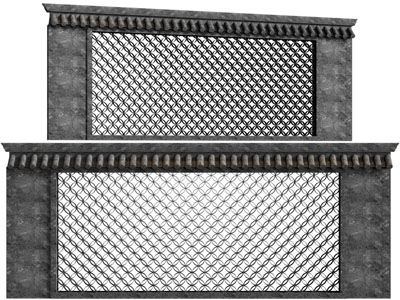 新中式景观墙、围墙