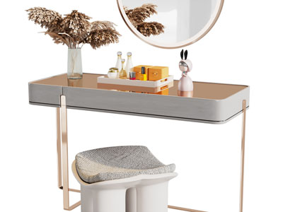 现代轻奢化妆、梳妆台