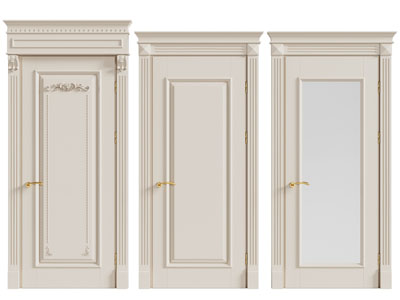 简欧单扇平开门