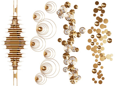 现代轻奢墙饰挂件