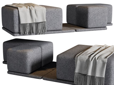 现代块状沙发凳子