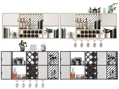 现代悬挂式酒架