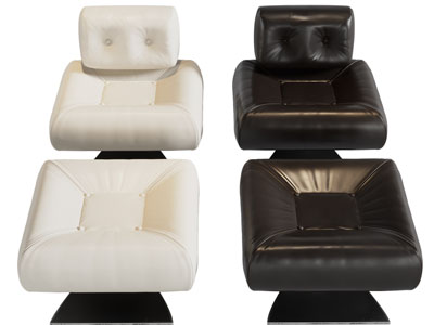 现代休闲椅子、脚踏