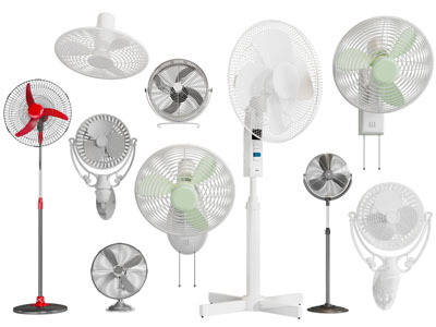 现代落地电风扇、壁扇