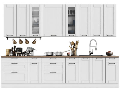 现代整体橱柜、吊柜