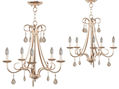 简欧铁艺烛台吊灯