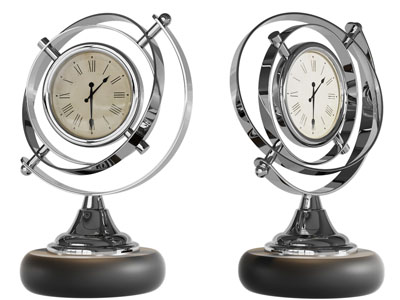 现代机械钟表摆件3d模型 现代机械钟表摆件