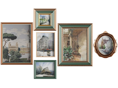 美式装饰挂画、照片墙