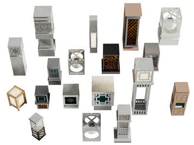 新中式户外草坪灯、地灯