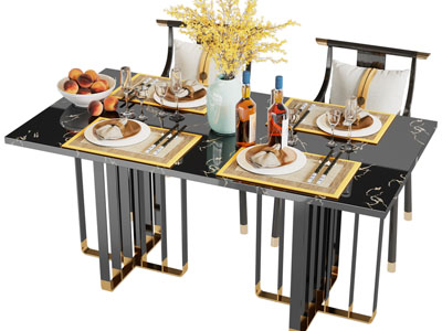 新中式餐桌椅组合