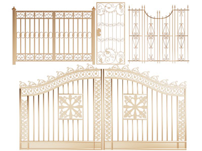 欧式铁艺雕花大门