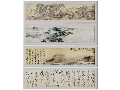 新中式长方形装饰挂画