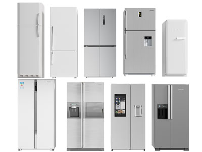 现代双开门电冰箱