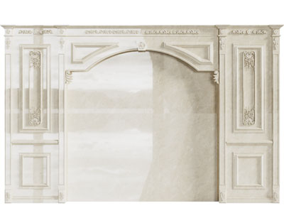 欧式电视背景墙3d模型 欧式电视背景墙