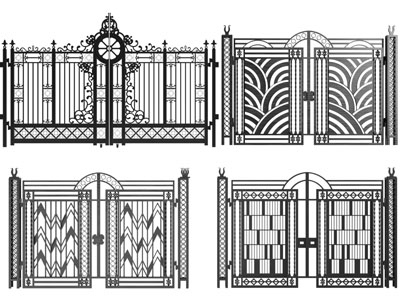 欧式铁艺雕花大门