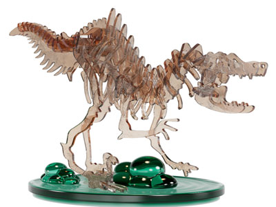 现代恐龙骨骼摆件