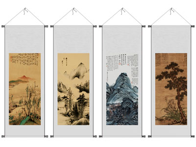 新中式山水装饰挂画