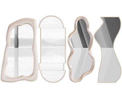 现代异形穿衣镜