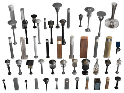 现代路灯、户外灯