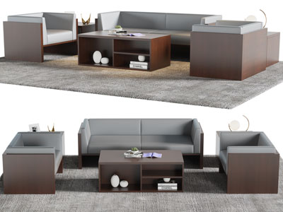 现代办公沙发组合