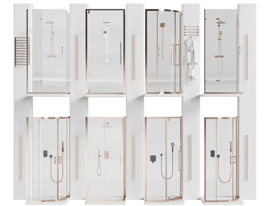 现代轻奢淋浴房3d模型 现代轻奢淋浴房