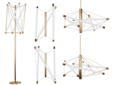 现代轻奢落地灯、吊灯