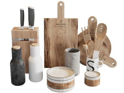 北欧实木刀具、菜板厨具
